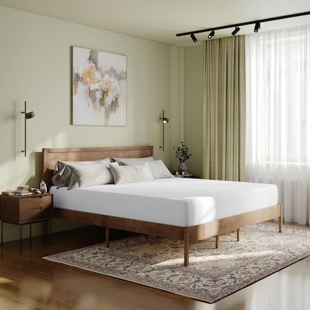 Flash Furniture Cloud Green Tea Cooling Gel 4-Layer Memory Foam 10-in. King Mattress in a Box, Washable Cover CL-MFB4L-10-K-GG